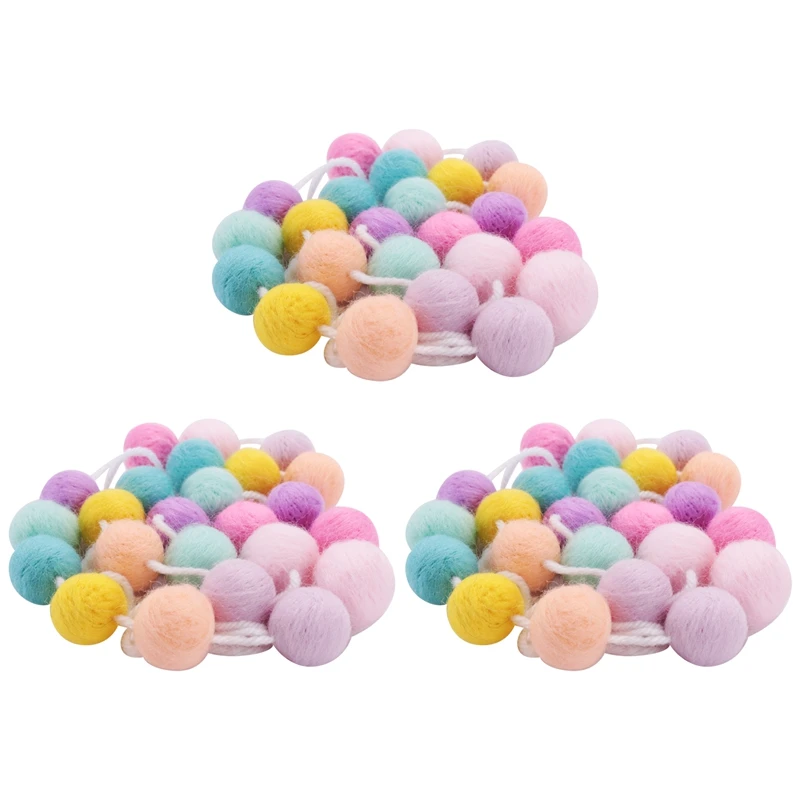 3 Pcs Wool Felt Ball Garland Colorful Pom Pom Garland For Mardi Gras Easter Halloween Thanksgiving Christmas Decor
3 Pcs Wool Felt Ball Garland Colorful Pom Pom Garland For Mardi Gras Easter Halloween Thanksgiving Christmas Decor