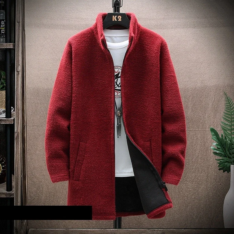 Men Cardigan Cashmere Long Coat Sweaters Turtleneck Male Autumn Winter Fleece Warm Solid Sweatercoat Windbreaker Men Clothes
Men Cardigan Cashmere Long Coat Sweaters Turtleneck Male Autumn Winter Fleece Warm Solid Sweatercoat Windbreaker Men Clothes