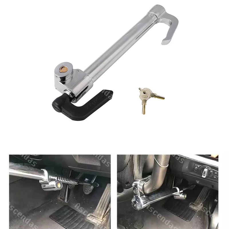 New car steering wheel anti-theft lock brake lock retractable double hook car clutch pedal lock for car truck SUV van security
New car steering wheel anti-theft lock brake lock retractable double hook car clutch pedal lock for car truck SUV van security