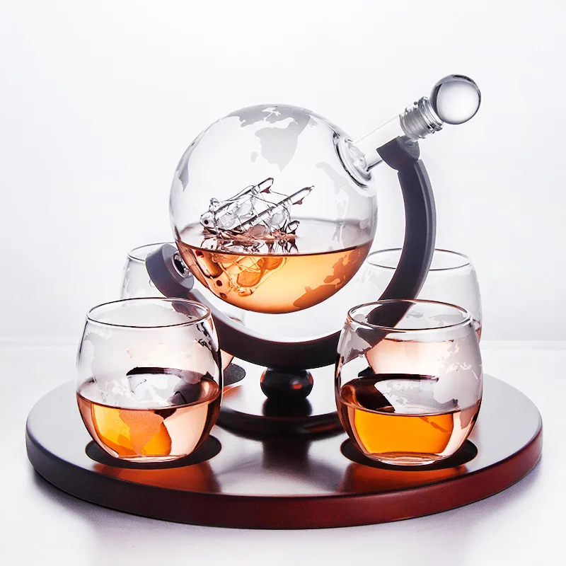 Whiskey Dispenser Frosted Figure Borosilicate Wine Holder Earth Shaped Bottle Set Cocktail Bottle
Whiskey Dispenser Frosted Figure Borosilicate Wine Holder Earth Shaped Bottle Set Cocktail Bottle
