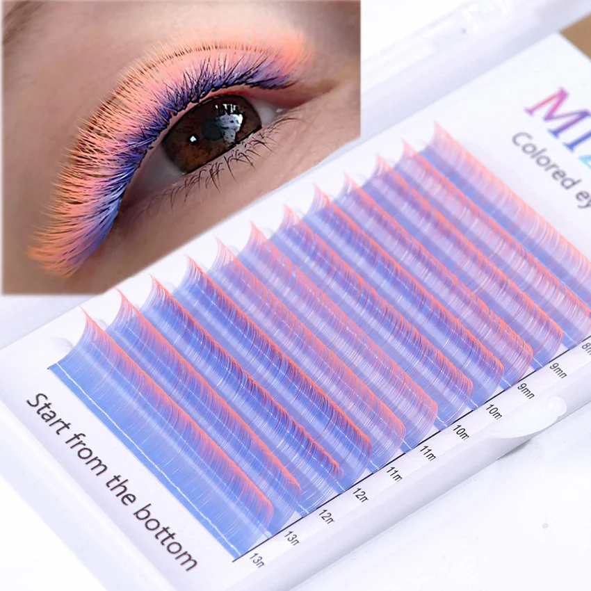 1PC Brand New D Curl 0.07/8-13mm Mix Length False Lashes Colorful Eyelash Dual Color Gradient Personalized Eyelash Extension
1PC Brand New D Curl 0.07/8-13mm Mix Length False Lashes Colorful Eyelash Dual Color Gradient Personalized Eyelash Extension