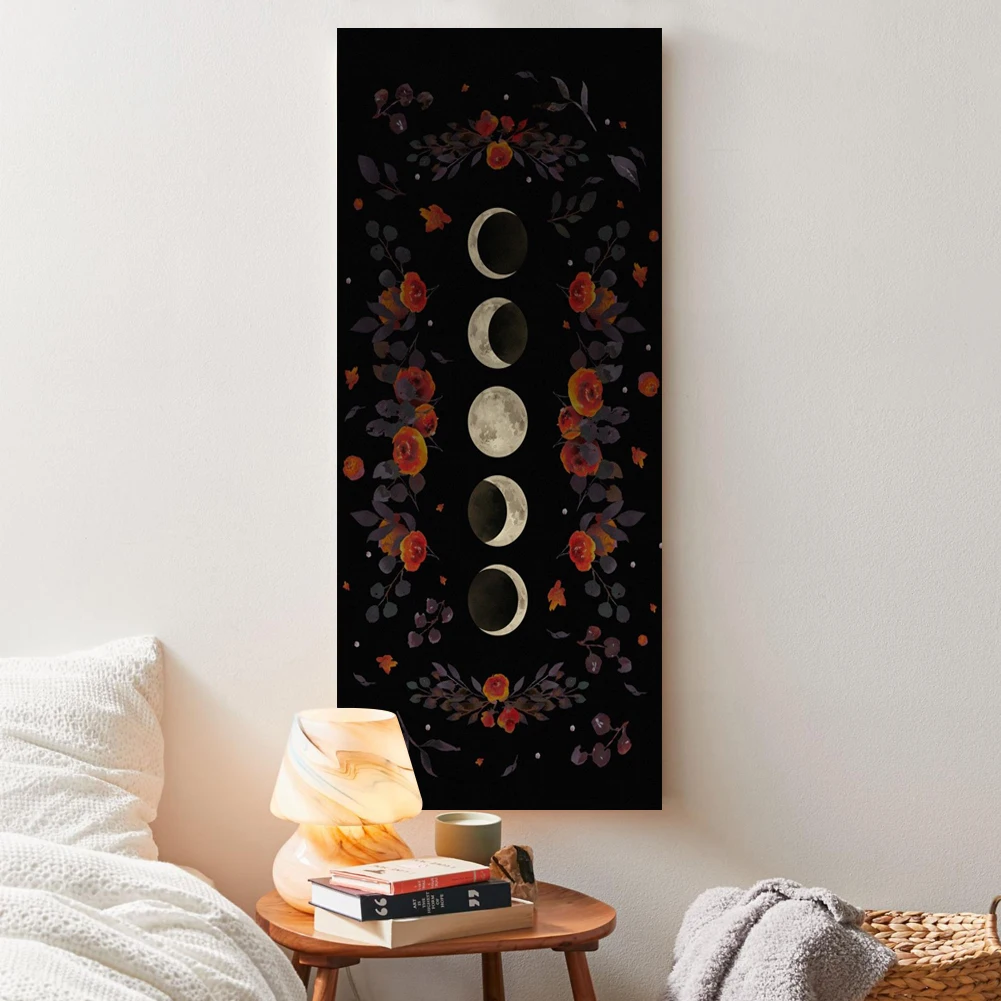 Black and White Floral Moon Wall Hanging Tapestry Moon Floral Throw Blanket Home Decor Wall Hanging Bohemian Wall Tapestries
Black and White Floral Moon Wall Hanging Tapestry Moon Floral Throw Blanket Home Decor Wall Hanging Bohemian Wall Tapestries