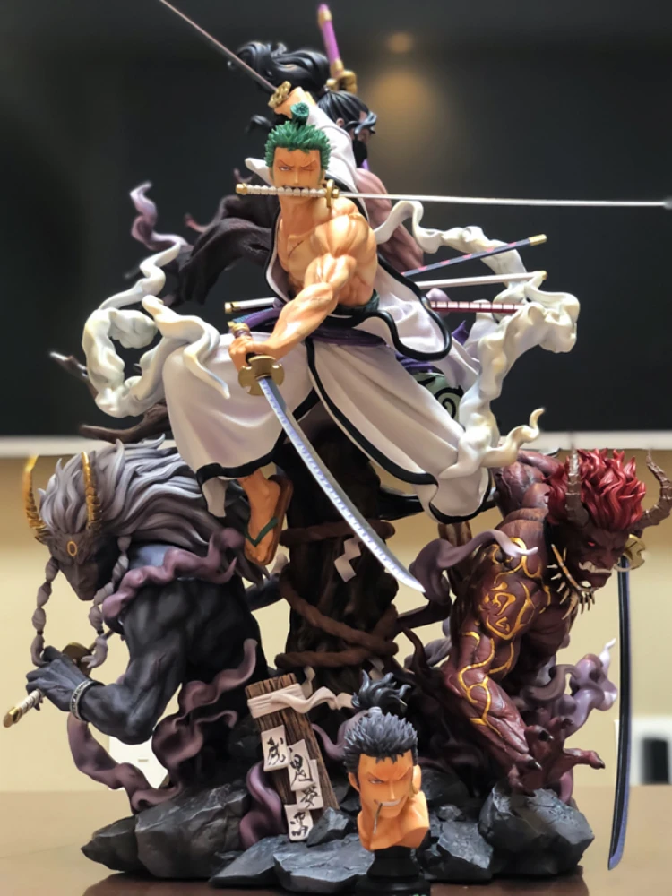 One Piece Burning Wind Flowing Wind and The Country Series Ghost God Swordsman Sauron Hand-made Statue Ornament Gift Toy
One Piece Burning Wind Flowing Wind and The Country Series Ghost God Swordsman Sauron Hand-made Statue Ornament Gift Toy