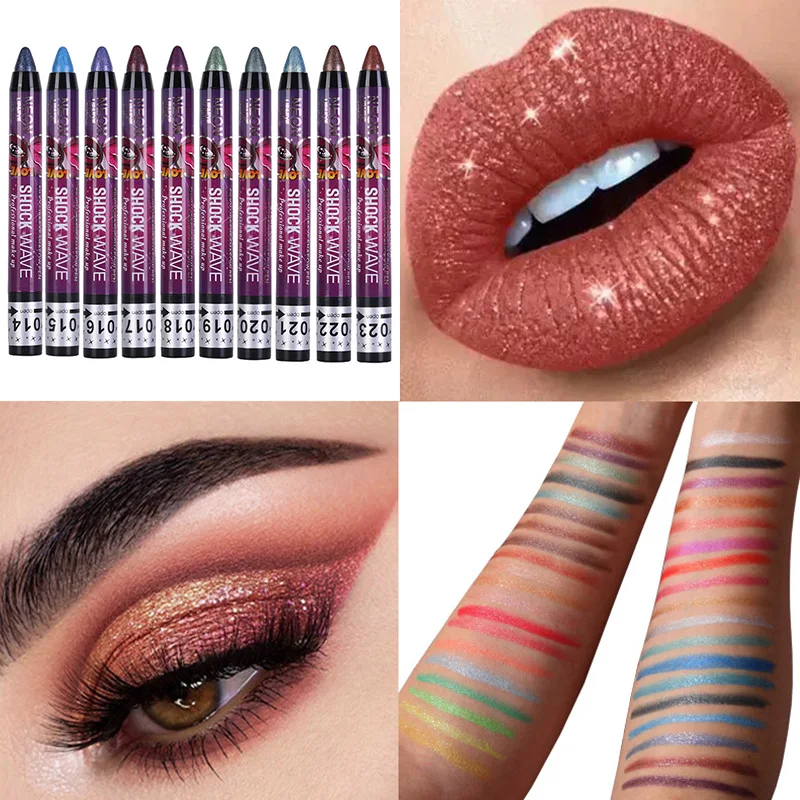 Women Makeup Lip Gloss Pencil Multi-color Eye Shadow Stick Eyeshadow Pen Multifunctional Western Style Waterproof Cosmetics
Women Makeup Lip Gloss Pencil Multi-color Eye Shadow Stick Eyeshadow Pen Multifunctional Western Style Waterproof Cosmetics