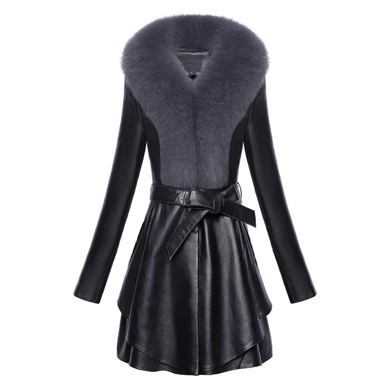 Luxury brand Winter Sheepskin Jacket Women White Duck Down Coat Womens Real Fox Fur Collar Jackets Long Coats Ropa Mujer TN1192
Luxury brand Winter Sheepskin Jacket Women White Duck Down Coat Womens Real Fox Fur Collar Jackets Long Coats Ropa Mujer TN1192