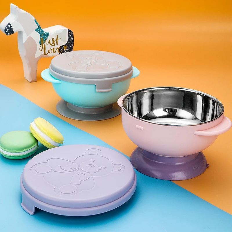 Stainless Steel Tableware Cartoon Baby Feeding Bowl Children's Learning Dishes Toddler Training Tools Bowl Spoon with Suction
Stainless Steel Tableware Cartoon Baby Feeding Bowl Children's Learning Dishes Toddler Training Tools Bowl Spoon with Suction