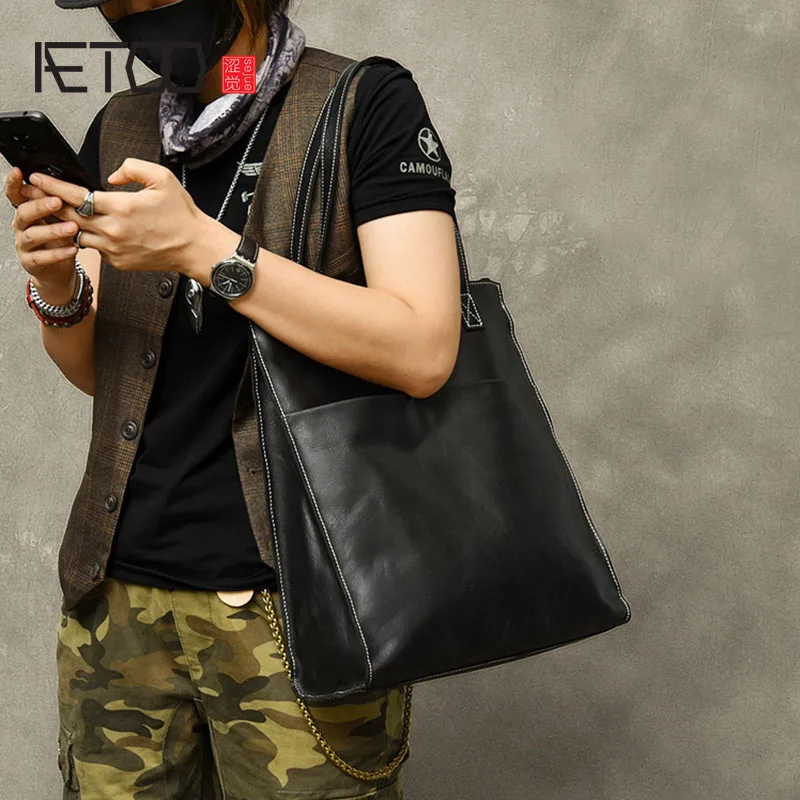 AETOO Men's leather handbags, retro fashion handmade shoulder bags, leather men's handbags
AETOO Men's leather handbags, retro fashion handmade shoulder bags, leather men's handbags