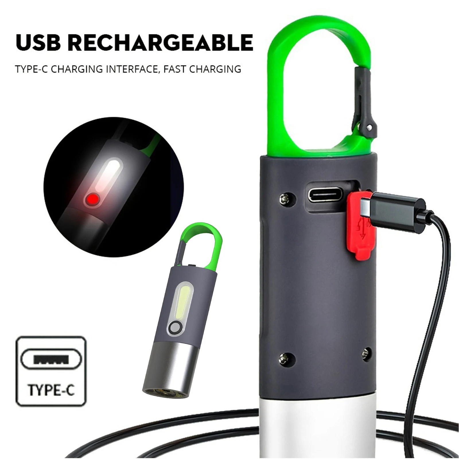 LED COB Camping Light Strong Light USB Mini Outdoor Camping Lights Type-C Charging 300mAh Waterproof for Hiking Travel Lighting
LED COB Camping Light Strong Light USB Mini Outdoor Camping Lights Type-C Charging 300mAh Waterproof for Hiking Travel Lighting