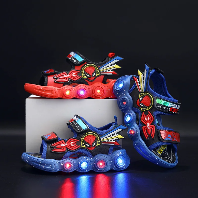 Fashion Lovely Spiderman Cool Children Sandals Cute Classic Toddlers Hot Sales Summer LED Lighted Kids Sneakers Shoes
Fashion Lovely Spiderman Cool Children Sandals Cute Classic Toddlers Hot Sales Summer LED Lighted Kids Sneakers Shoes