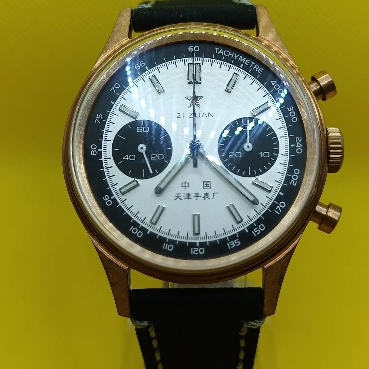 

Мужские механические часы-хронограф Seagull 1963 с циферблатом в виде панды 38 мм, оригинальный механизм с ручной обмоткой, аналоговые часы с сапфировым стеклом ST19