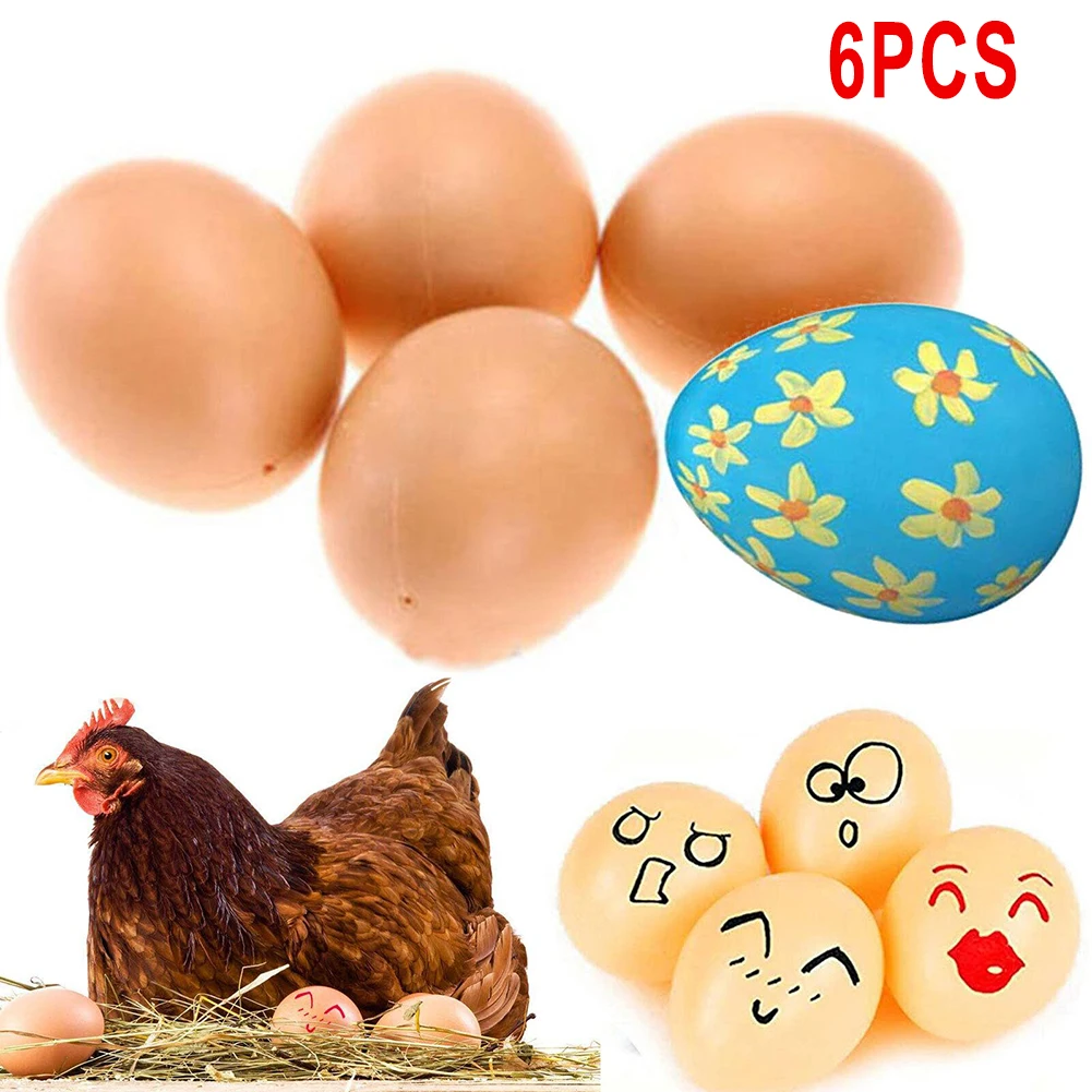 6 Pcs Artificial Eggs Fake Chicken Eggs Poultry Layer Coop Hatching Simulation Supplies Graffiti Egg For Garden Farm Accessories
6 Pcs Artificial Eggs Fake Chicken Eggs Poultry Layer Coop Hatching Simulation Supplies Graffiti Egg For Garden Farm Accessories