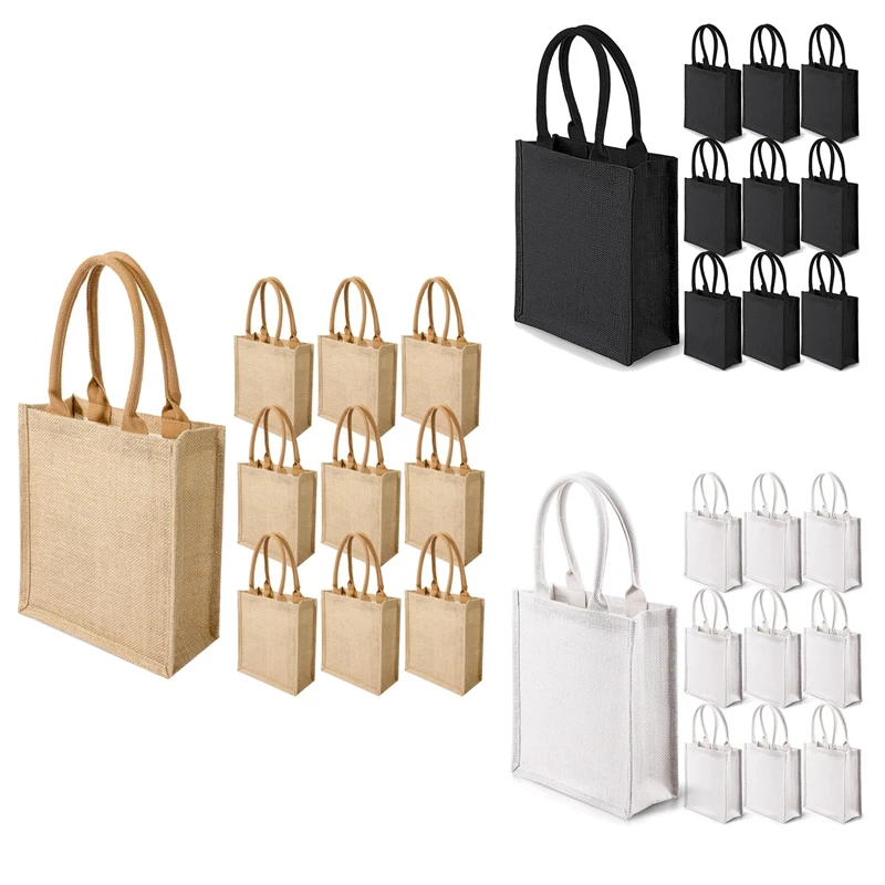 Hot Kf-10 Pcs Burlap Gift Bags With Handles Tote Bags Bridesmaid Tote Bag Welcome Tote Bag Blank Burlap Tote For Wedding
Hot Kf-10 Pcs Burlap Gift Bags With Handles Tote Bags Bridesmaid Tote Bag Welcome Tote Bag Blank Burlap Tote For Wedding