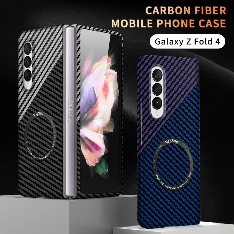 Z-SHOW Ultra-thin Carbon Fiber Case For Samsung Galaxy Z FOLD 4 5G Magnetic Magsafe Wireless Charging Shockproof Cover Case Bag
Z-SHOW Ultra-thin Carbon Fiber Case For Samsung Galaxy Z FOLD 4 5G Magnetic Magsafe Wireless Charging Shockproof Cover Case Bag