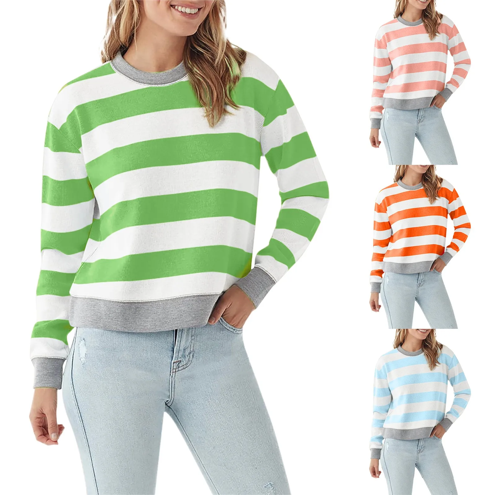 Womens Tie Dye Striped Fashion Sweatshirt Casual Long Sleeve Crewneck Athletic Hoodies Women Women's Light Weight Sweatshirt
Womens Tie Dye Striped Fashion Sweatshirt Casual Long Sleeve Crewneck Athletic Hoodies Women Women's Light Weight Sweatshirt