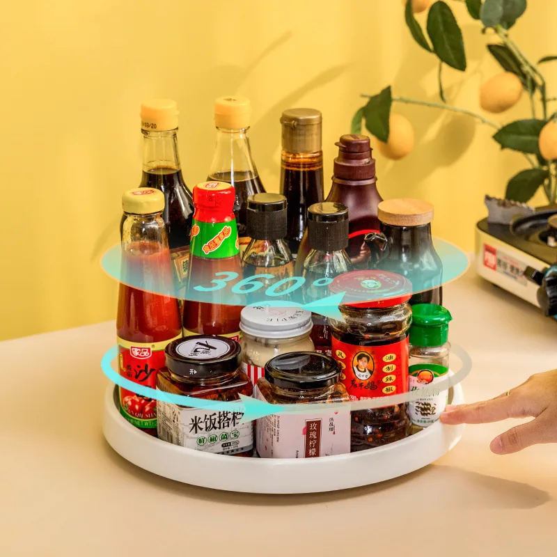 360 Rotation Non-Skid Spice Rack Pantry Cabinet Turntable with Wide Base Storage Bin Rotating Organizer for Kitchen Seasoning
360 Rotation Non-Skid Spice Rack Pantry Cabinet Turntable with Wide Base Storage Bin Rotating Organizer for Kitchen Seasoning