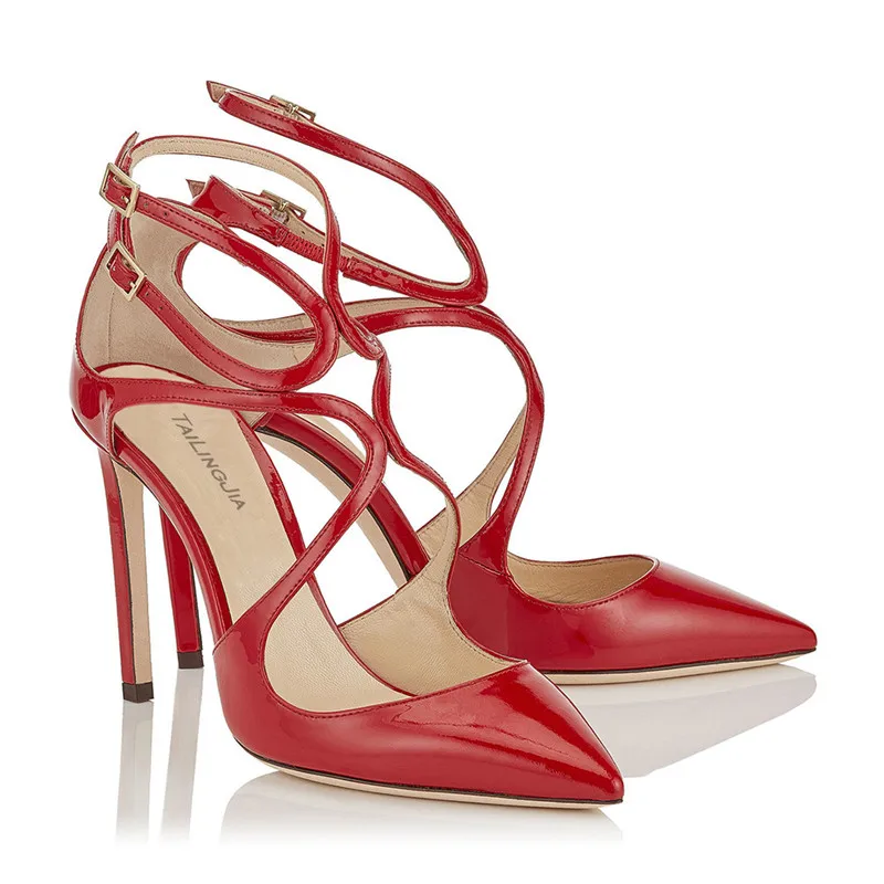 Summer Solid Woman Sandals Pointed Toe Zapatos De Mujer Patent Leather Shoes Women Cross Belt Sandals Fashion Casual Lady Shoes
Summer Solid Woman Sandals Pointed Toe Zapatos De Mujer Patent Leather Shoes Women Cross Belt Sandals Fashion Casual Lady Shoes