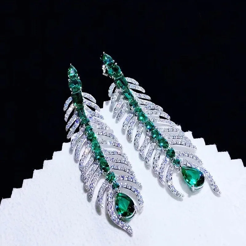 Hot Luxury S925 Sterling Silver Jewelry Lady Earrings Feather Fashion Party Good Quality Luxury Brand Exquisite Design Gift
Hot Luxury S925 Sterling Silver Jewelry Lady Earrings Feather Fashion Party Good Quality Luxury Brand Exquisite Design Gift