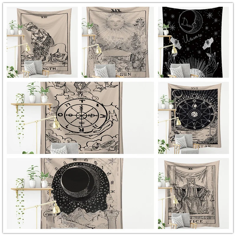 Nordic Art wall Divination Astrology Tapestries Sun Stars And Moon Living Room Bedroom Tapestry Home Hanging Cloth Decoration
Nordic Art wall Divination Astrology Tapestries Sun Stars And Moon Living Room Bedroom Tapestry Home Hanging Cloth Decoration