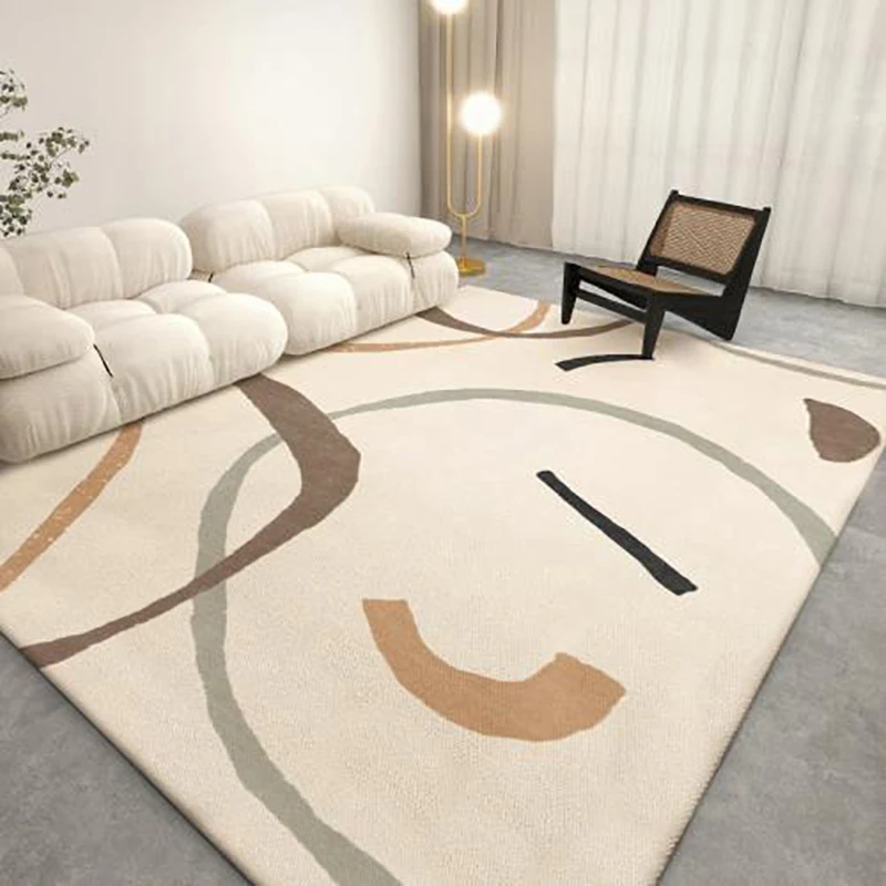 Japanese Style Crystal Velvet Large Living Room Carpet Simple Beige Bedroom Girl Decoration Mat Entrance Doormat Customizable 
Japanese Style Crystal Velvet Large Living Room Carpet Simple Beige Bedroom Girl Decoration Mat Entrance Doormat Customizable