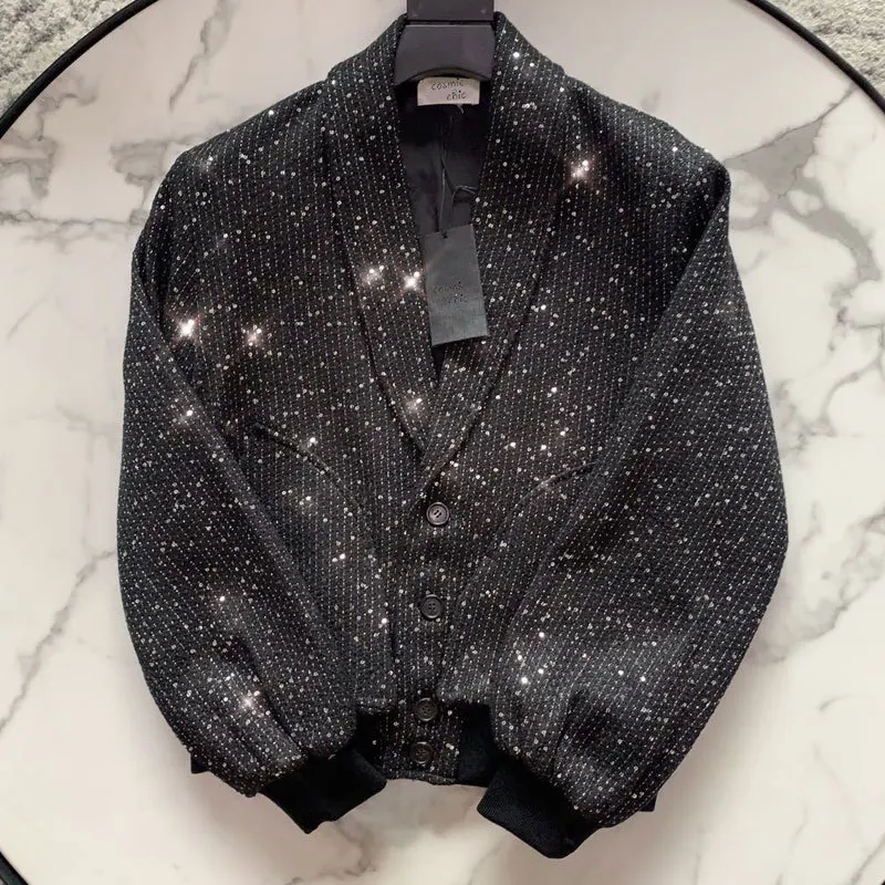 New Autumn Bright Silk Wool Jacket Coat Fashion Runway Singel Breasted Lapel Tops Women Long Sleeve High-quality Luxury Clothes
New Autumn Bright Silk Wool Jacket Coat Fashion Runway Singel Breasted Lapel Tops Women Long Sleeve High-quality Luxury Clothes