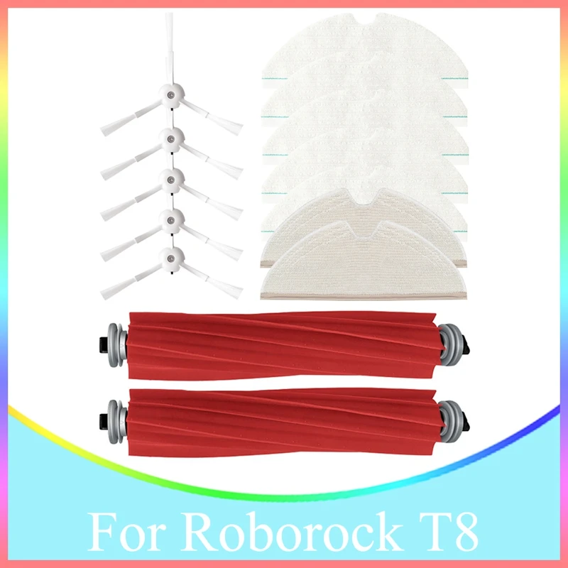 Replacement Main Brush Side Brush Mopping Cloth For Roborock T8 Robot Vacuum Cleaner Spare Parts
Replacement Main Brush Side Brush Mopping Cloth For Roborock T8 Robot Vacuum Cleaner Spare Parts