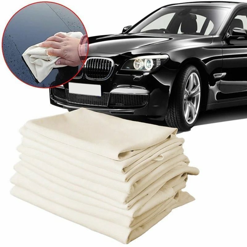 Natural Shammy Chamois Leather Cleaning Towel Quick Drying Washing Cloth Car Home Motorcycle Washing Care Towel Super Absorbent
Natural Shammy Chamois Leather Cleaning Towel Quick Drying Washing Cloth Car Home Motorcycle Washing Care Towel Super Absorbent