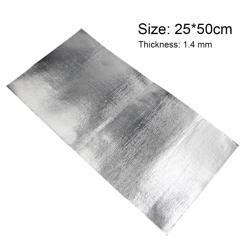Car Heat Protection Film 25*50cm Car Heat Shield Insulation Hood Sound Deadener Protective Film Mat E-glass Fabric With Aluminum
Car Heat Protection Film 25*50cm Car Heat Shield Insulation Hood Sound Deadener Protective Film Mat E-glass Fabric With Aluminum