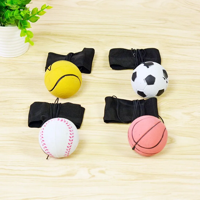 Football Basketball Baseball Rugby Training Bouncy Wrist Band Rubber Ball Elastic String Rebound Finger Exercise Sport Toy
Football Basketball Baseball Rugby Training Bouncy Wrist Band Rubber Ball Elastic String Rebound Finger Exercise Sport Toy