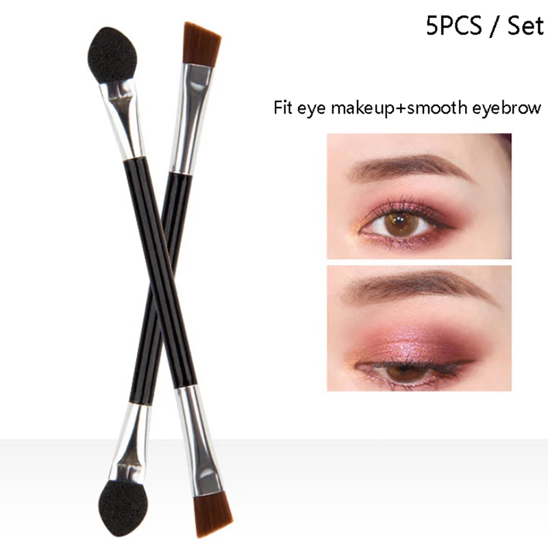 5Pcs Double-headed Eyeshadow Brushes Sponge Head Eye Shadow Makeup Brushes Cosmetic Brush Tools
5Pcs Double-headed Eyeshadow Brushes Sponge Head Eye Shadow Makeup Brushes Cosmetic Brush Tools