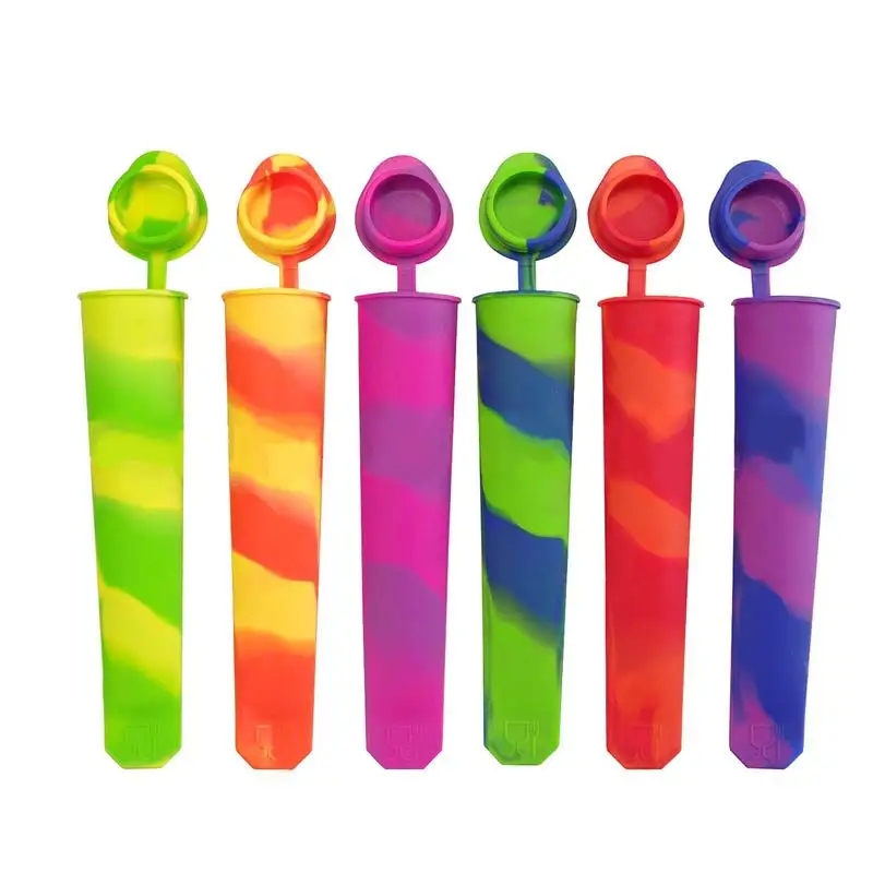 Silicone Sicle Molds Sicle Silicone Mold Ice Maker 6pcs Multi-Colored Reusable With Lid For Ice Cubes Snacks Sicles DIY Making
Silicone Sicle Molds Sicle Silicone Mold Ice Maker 6pcs Multi-Colored Reusable With Lid For Ice Cubes Snacks Sicles DIY Making