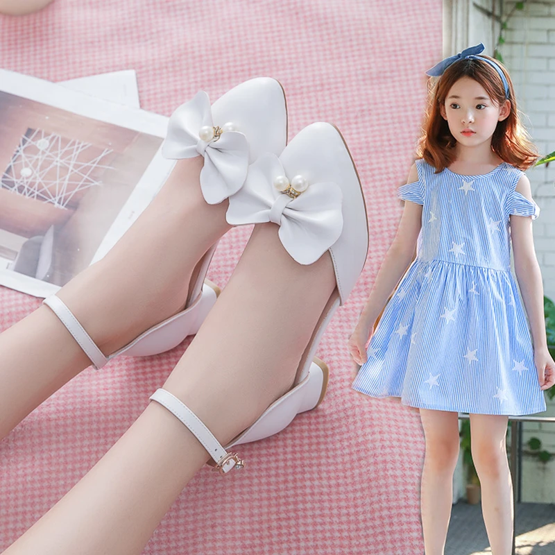 New Children White High Heels Princess Girls Performance Baby Bow Dance Shoes Student Kids Spring Summer 02C
New Children White High Heels Princess Girls Performance Baby Bow Dance Shoes Student Kids Spring Summer 02C