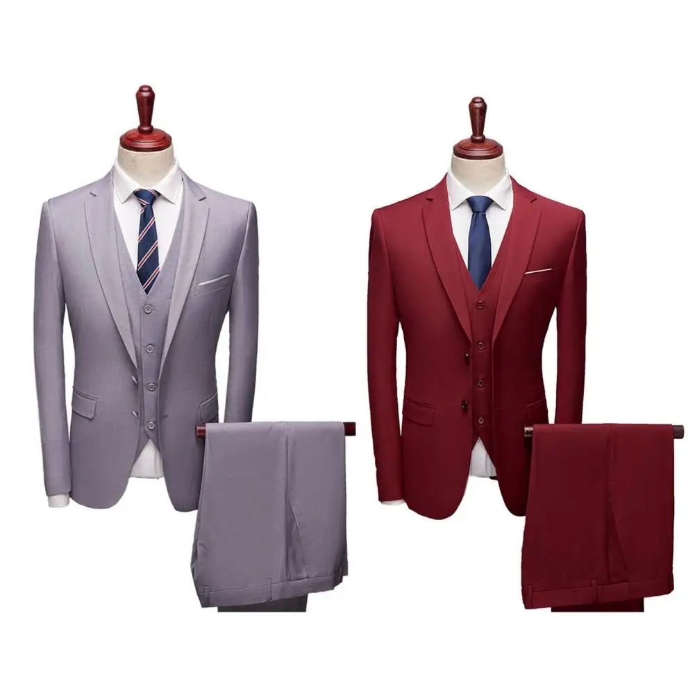 Fabulous Suit Set 3 Piece Set Two Buttons All Match Slim Fit Formal Suit Separates
Fabulous Suit Set 3 Piece Set Two Buttons All Match Slim Fit Formal Suit Separates