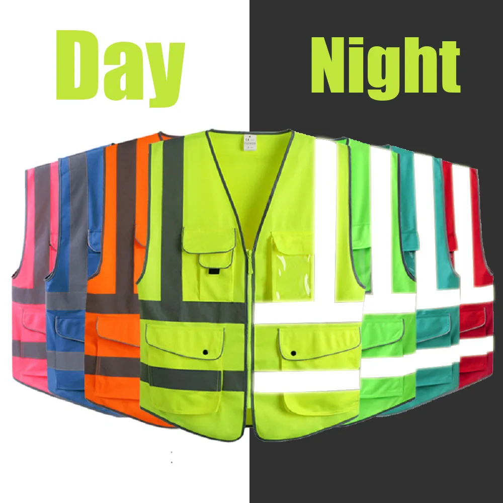 Hi Visibility Reflective Safety Vest with Reflective Strips Construction Work Vest ANSI Class 2 Standard
Hi Visibility Reflective Safety Vest with Reflective Strips Construction Work Vest ANSI Class 2 Standard