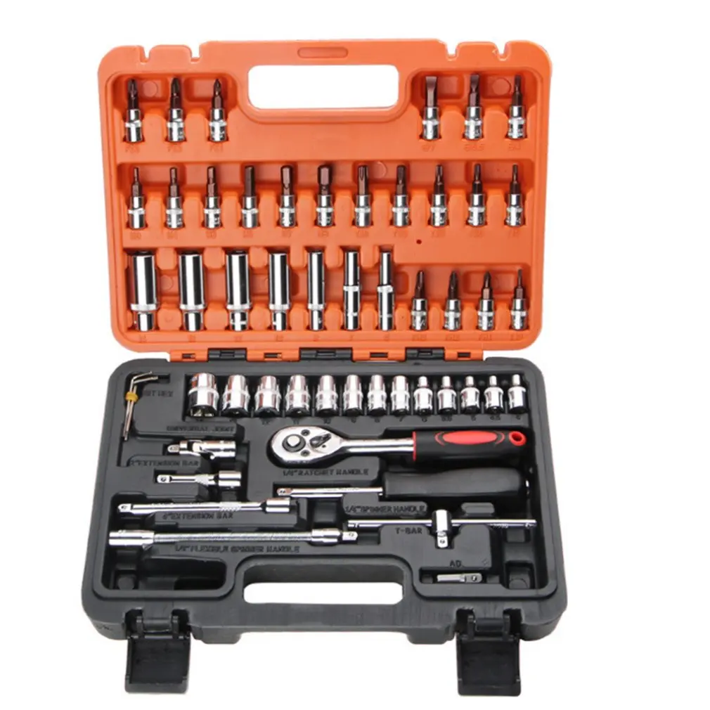 46/53 Piece Socket Wrench Set Combination Tool Set Practical Auto Repair Durable Practical Hardware Tools
46/53 Piece Socket Wrench Set Combination Tool Set Practical Auto Repair Durable Practical Hardware Tools