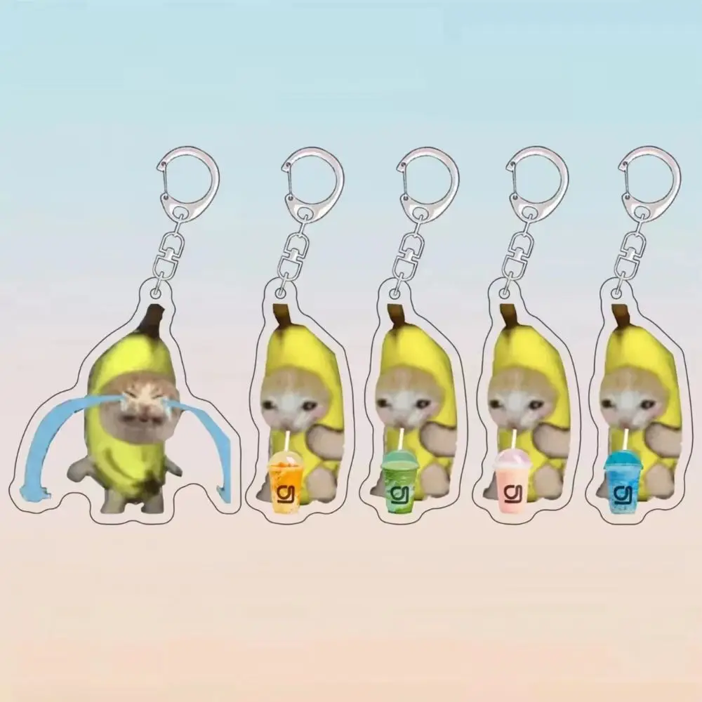 New Happy Banana Cat Pendant Keychain Funny Acrylic Backpack Charm Lanyard Student Gift Small Pendant Bag Accessories
New Happy Banana Cat Pendant Keychain Funny Acrylic Backpack Charm Lanyard Student Gift Small Pendant Bag Accessories