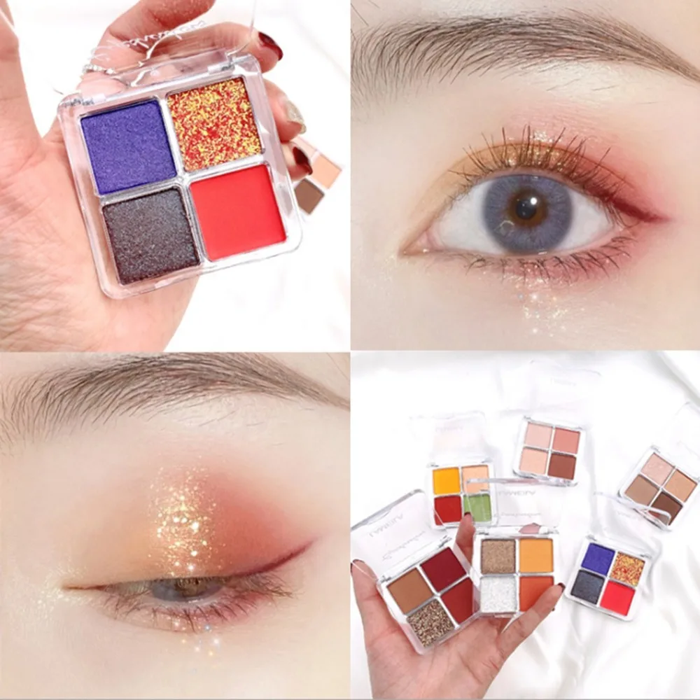 Four-color eyeshadow palette makeup shade new 2021 shiny pigment matte nude color waterproof professional female cosmetics
Four-color eyeshadow palette makeup shade new 2021 shiny pigment matte nude color waterproof professional female cosmetics