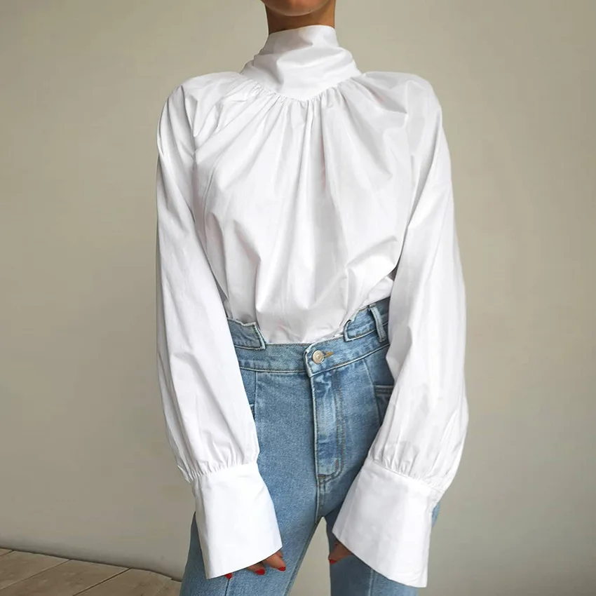 2023 Spring Autumn Long Sleeve Elegant Blouse Women Casual Solid White Tie Bow Shirts Ruched Loose Tops Vintage France Clothing
2023 Spring Autumn Long Sleeve Elegant Blouse Women Casual Solid White Tie Bow Shirts Ruched Loose Tops Vintage France Clothing