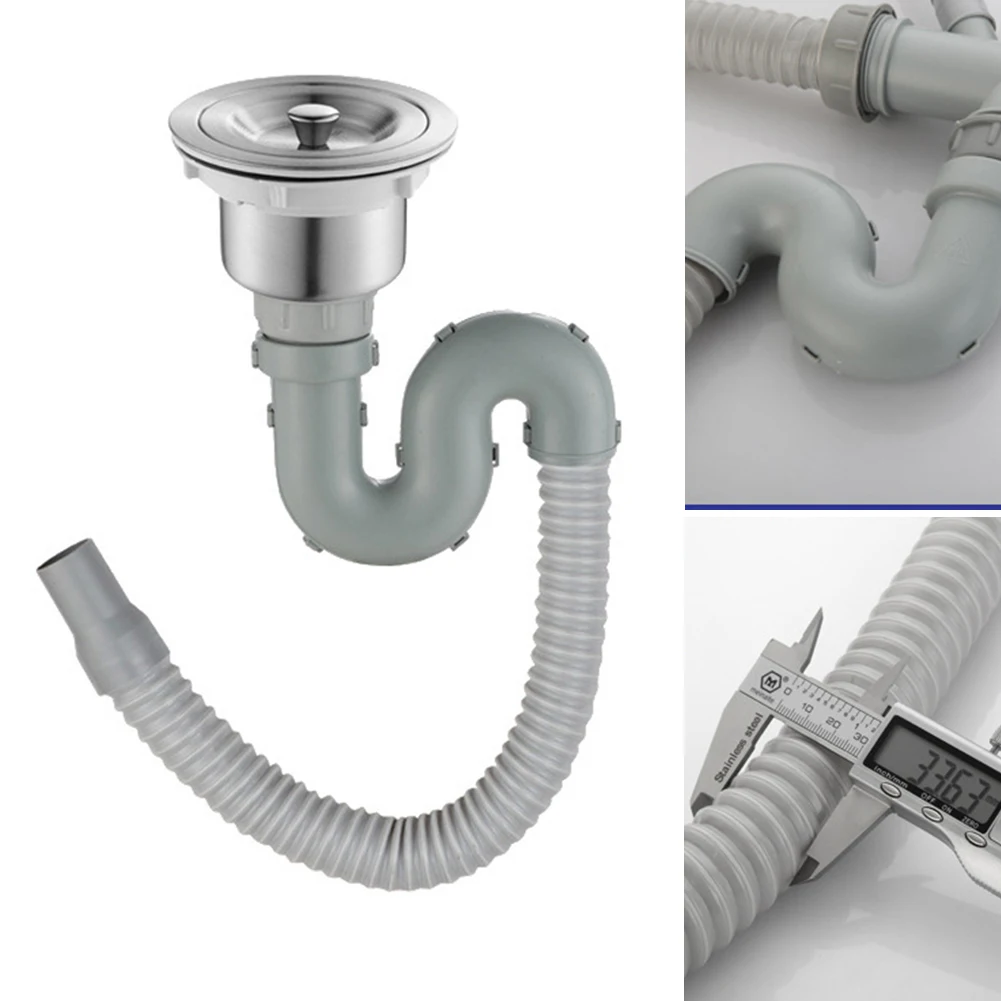 Kitchen Stainless Steel Sink Drain Filter Single Sink Drain Pipe Kit Universal Kitchen Bathroom Sink Washbasin Sewer Accessories
Kitchen Stainless Steel Sink Drain Filter Single Sink Drain Pipe Kit Universal Kitchen Bathroom Sink Washbasin Sewer Accessories