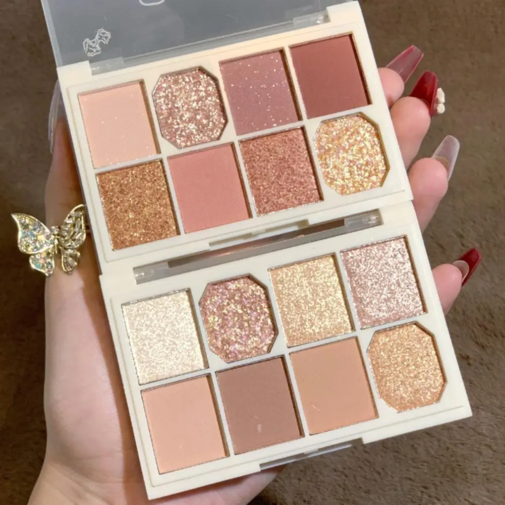Eye Shadow Plate Lightweight Multicolor Portable 8 Colors Makeup Glitter Eyeshadow Palette for Daily Life
Eye Shadow Plate Lightweight Multicolor Portable 8 Colors Makeup Glitter Eyeshadow Palette for Daily Life