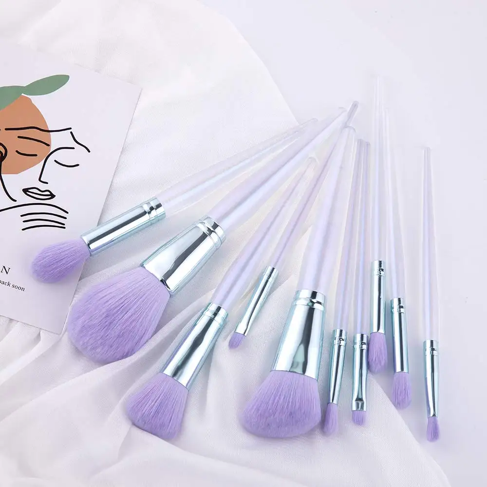 RANCAI 10 Pcs Powder Foundation Eyeshadow Eyebrow Blush Cosmetic Make Up Brush Tool Kit Diamond Crystal Makeup Brushes Set
RANCAI 10 Pcs Powder Foundation Eyeshadow Eyebrow Blush Cosmetic Make Up Brush Tool Kit Diamond Crystal Makeup Brushes Set