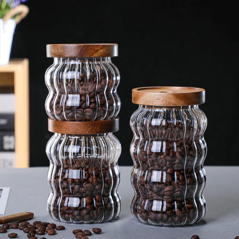 Sealed Jar Acacia Wood Cover Glass Storage Jar Transparent Storage Storage Jar Food Coffee Bean Tea Sealed Jar
Sealed Jar Acacia Wood Cover Glass Storage Jar Transparent Storage Storage Jar Food Coffee Bean Tea Sealed Jar
