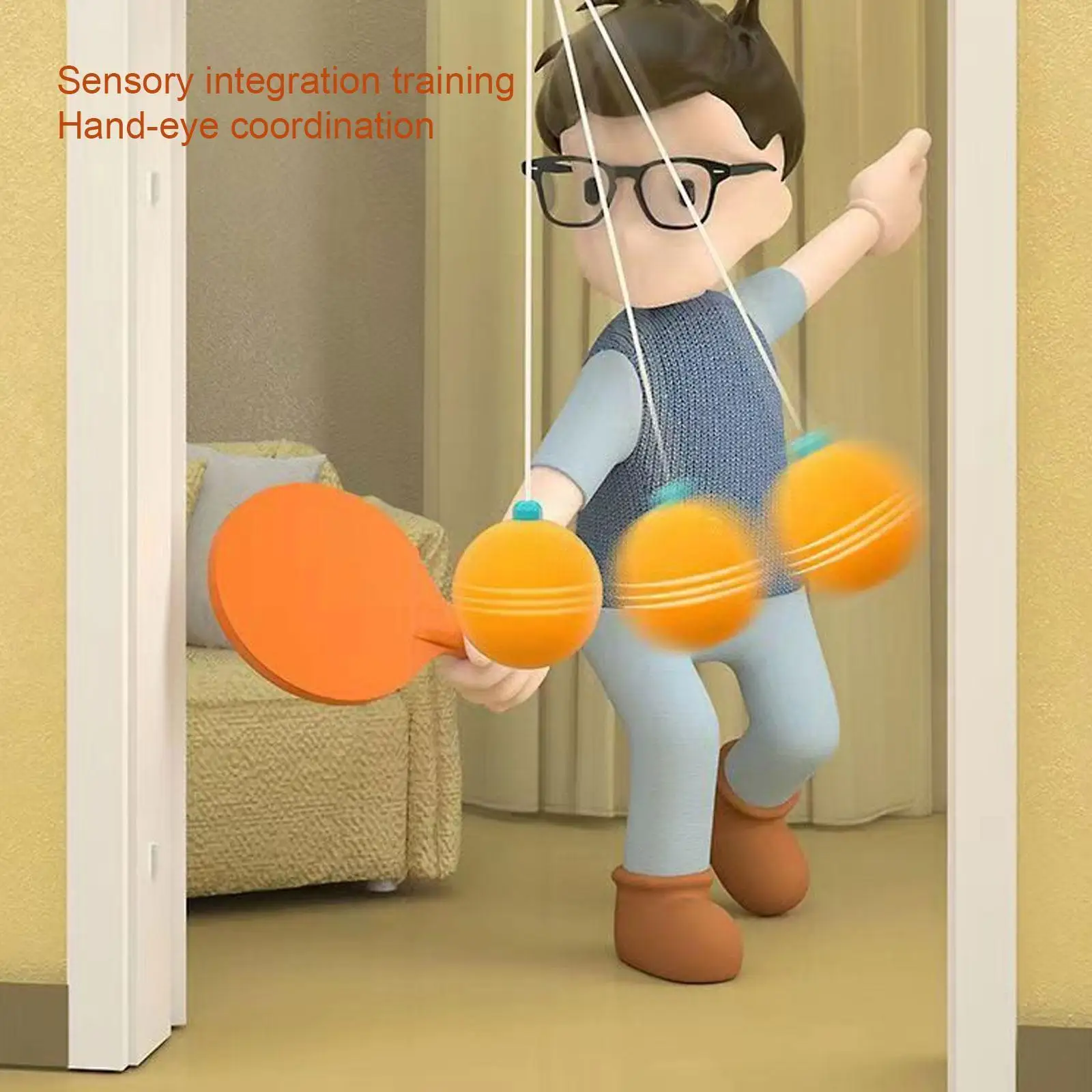 Indoor Table Tennis Trainer Abs Self-training Hanging Parent-child Sparring Interaction Pingpong Trainer Double F7j3
Indoor Table Tennis Trainer Abs Self-training Hanging Parent-child Sparring Interaction Pingpong Trainer Double F7j3