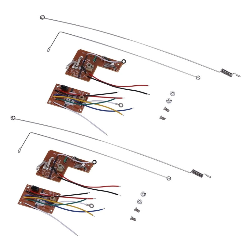 2 Set 4CH 40MHZ Remote Transmitter & Receiver Board With Antenna For DIY RC Car Robot Remote Control Toy Parts
2 Set 4CH 40MHZ Remote Transmitter & Receiver Board With Antenna For DIY RC Car Robot Remote Control Toy Parts