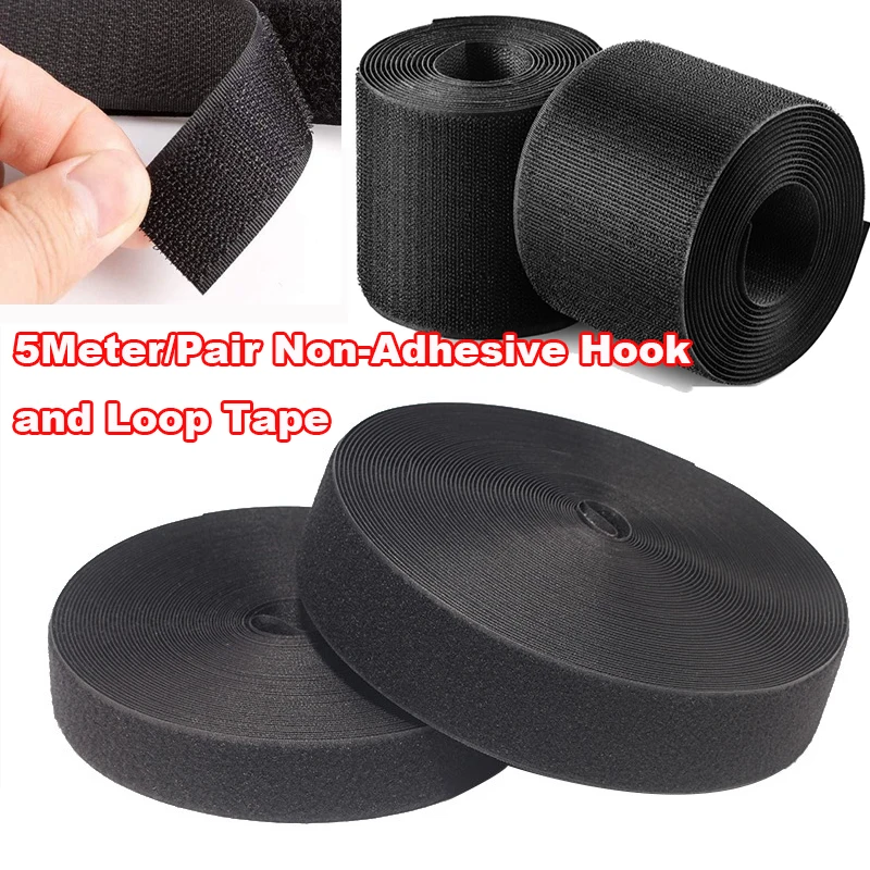 5Meter/Pair Nylon Fastener Tape Black White No Glue Non-Adhesive Hook and Loop Tape For DIY Sewing Magic tape Accessories
5Meter/Pair Nylon Fastener Tape Black White No Glue Non-Adhesive Hook and Loop Tape For DIY Sewing Magic tape Accessories