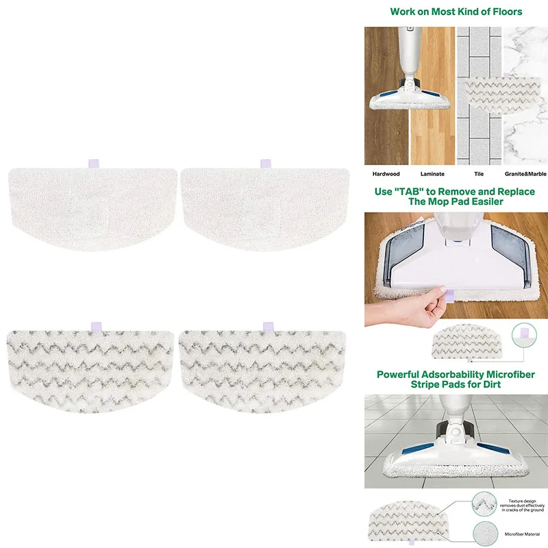 Steam Mop Pads Replacement For Bissell Powerfresh Steam Mop 1940 1544 2075 1440 1806 Series
Steam Mop Pads Replacement For Bissell Powerfresh Steam Mop 1940 1544 2075 1440 1806 Series