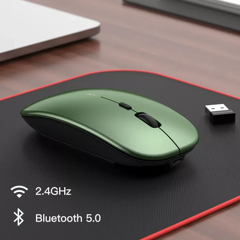Green Mouse Bluetooth Computer Mice Wireless 2.4GHz USB DPI Adjustable Rechargeable Home Desktop Laptop Mouse Ergonomic Mouses
Green Mouse Bluetooth Computer Mice Wireless 2.4GHz USB DPI Adjustable Rechargeable Home Desktop Laptop Mouse Ergonomic Mouses