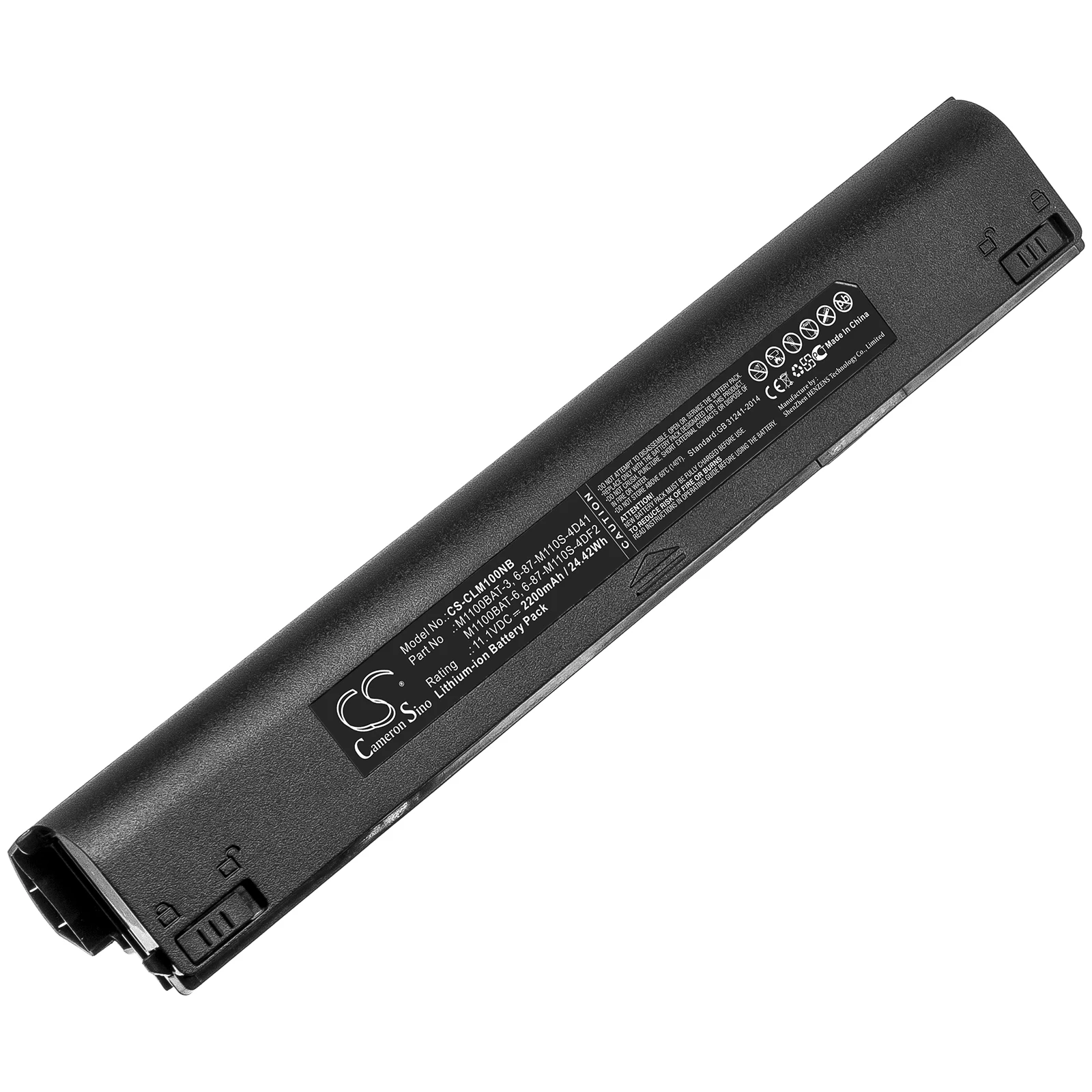 CS 2200mAh/24.42Wh battery for CLEVO M1100,M1110,M1110Q,M1111,M1115 6-87-M110S-4D41,6-87-M110S-4DF2, M1100BAT-6
CS 2200mAh/24.42Wh battery for CLEVO M1100,M1110,M1110Q,M1111,M1115 6-87-M110S-4D41,6-87-M110S-4DF2, M1100BAT-6