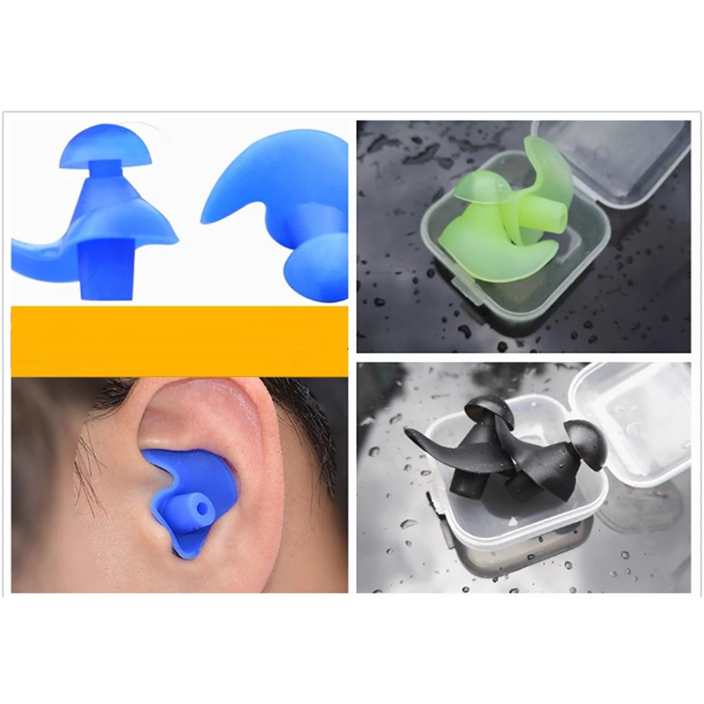 1Pair Silicone Waterproof Swim Ear Plugs For Swimmers Kid Adult Children Earplug Swimming Accessories Nose/Ear Clips
1Pair Silicone Waterproof Swim Ear Plugs For Swimmers Kid Adult Children Earplug Swimming Accessories Nose/Ear Clips