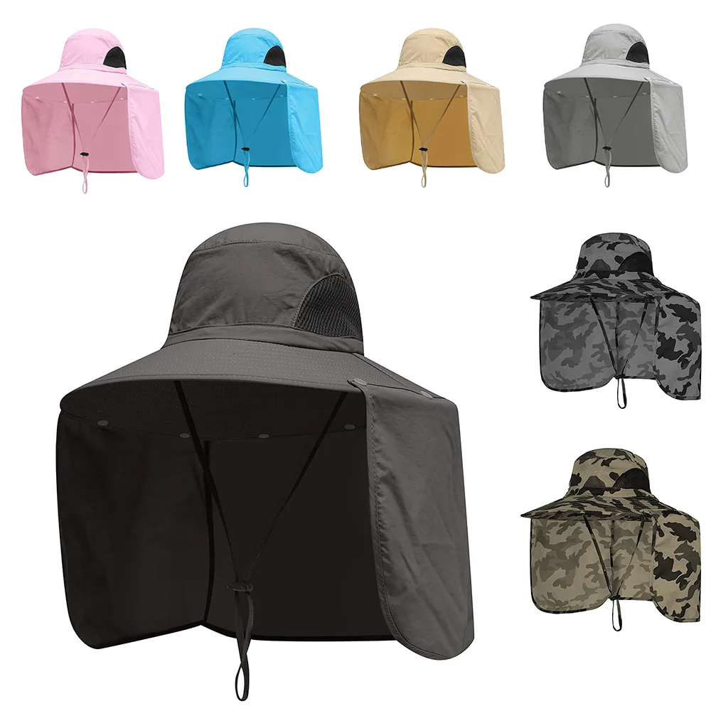 New Summer Outdoor Big Brim Uv Protection Neck Cover Sun Protect Cap Men Women Camo Adjustable Boonie Jungle Hat For Hunting
New Summer Outdoor Big Brim Uv Protection Neck Cover Sun Protect Cap Men Women Camo Adjustable Boonie Jungle Hat For Hunting