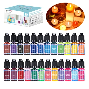 Candle Dyes Pigment Set Liquid Colorant For DIY Candle Soap Coloring Dye Handmade Crafts Resin Pigment Kit 24/20/16/18Colors